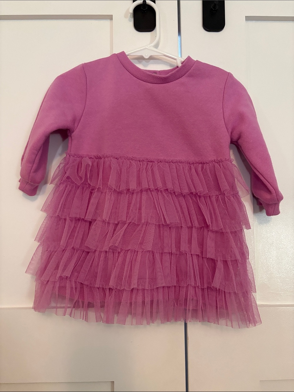 Habitual Girls' Mauve Pink Layered Tulle Dress